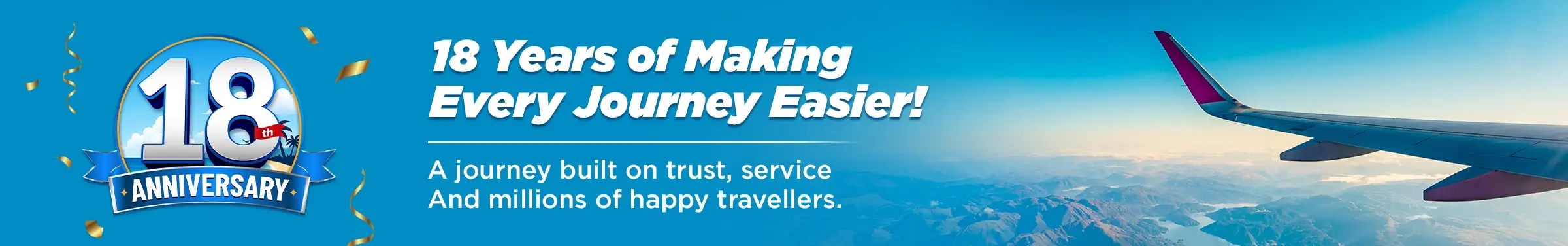 easemytrip 18 years