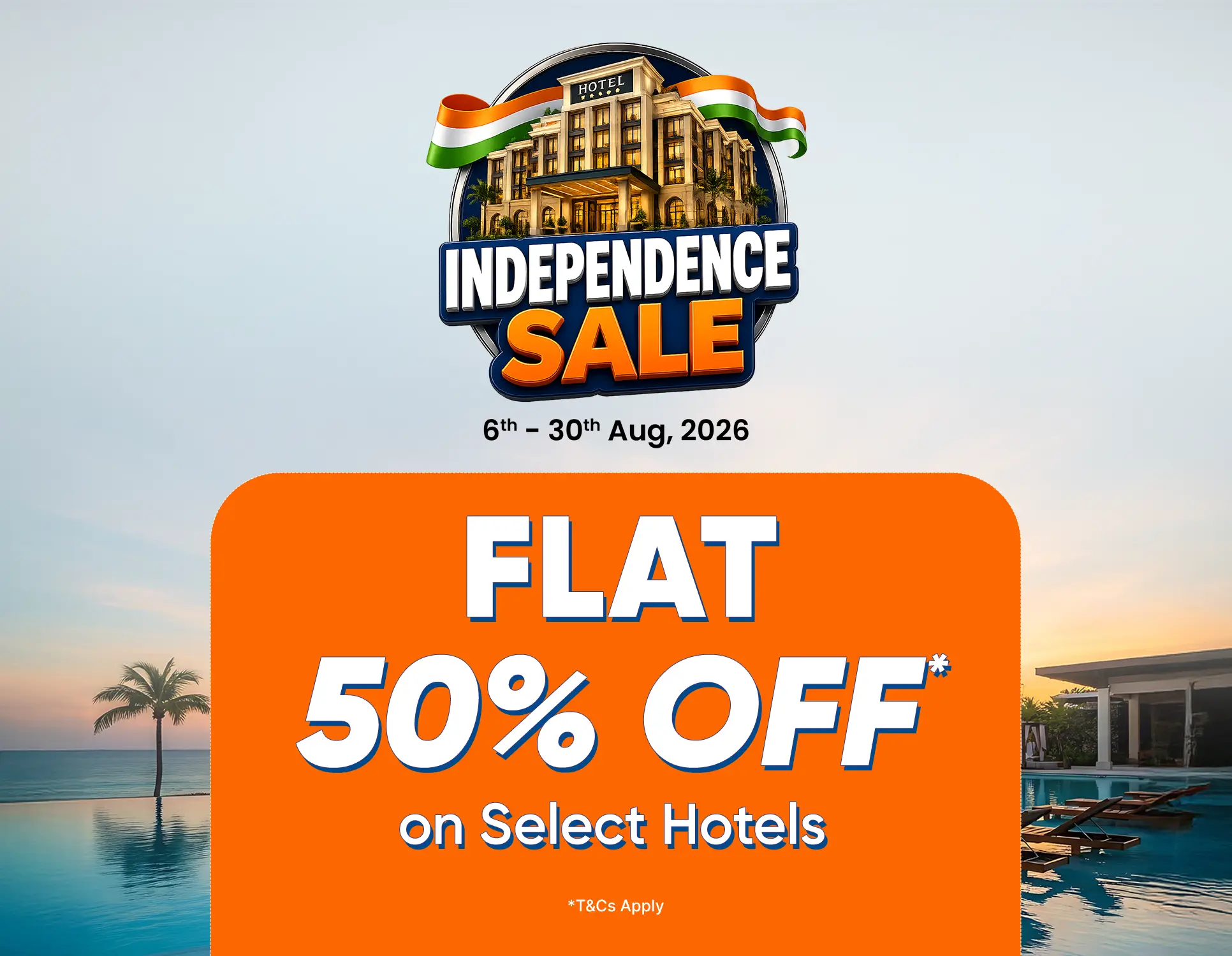 Hotel Independence Sale Mob Banner