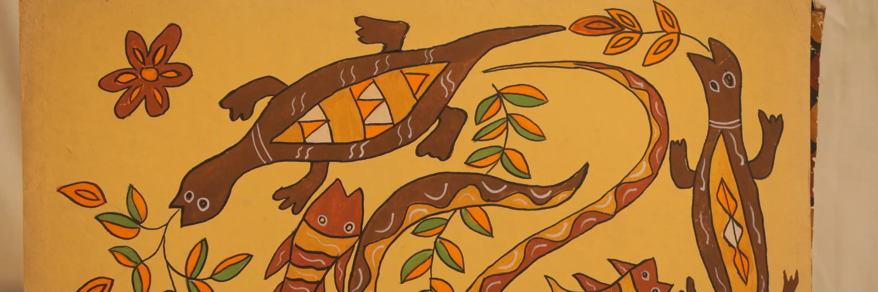 Sohrai festival wall art