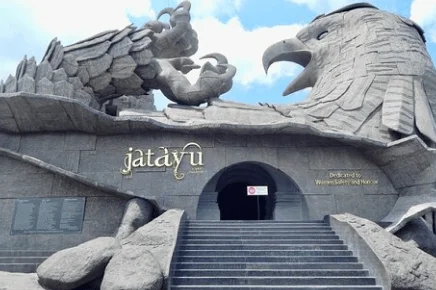 Private Jatayu Nature Park and Varkala Beach Tour From Kovalam 